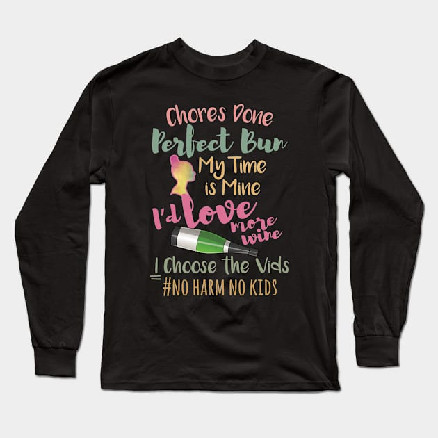 Childfree By Choice No Kids No Problem Not A Mom Gift Long Sleeve T-Shirt by SeaLAD